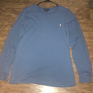 Blue long sleeve tee shirt